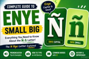 Nye Letter Small & Big: Enye Small, Enye Big and Ñ Capital Guide