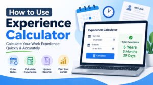 How to use Experience Calculator: Calculate Work Experience Easily Online